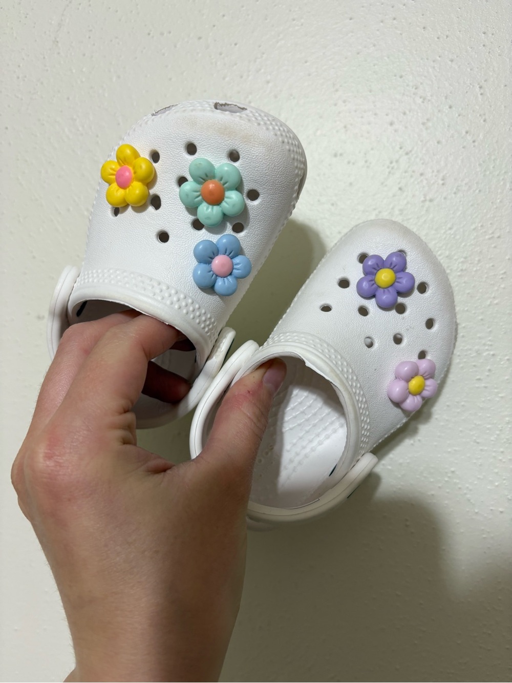 Baby Crocs with Flower Charms